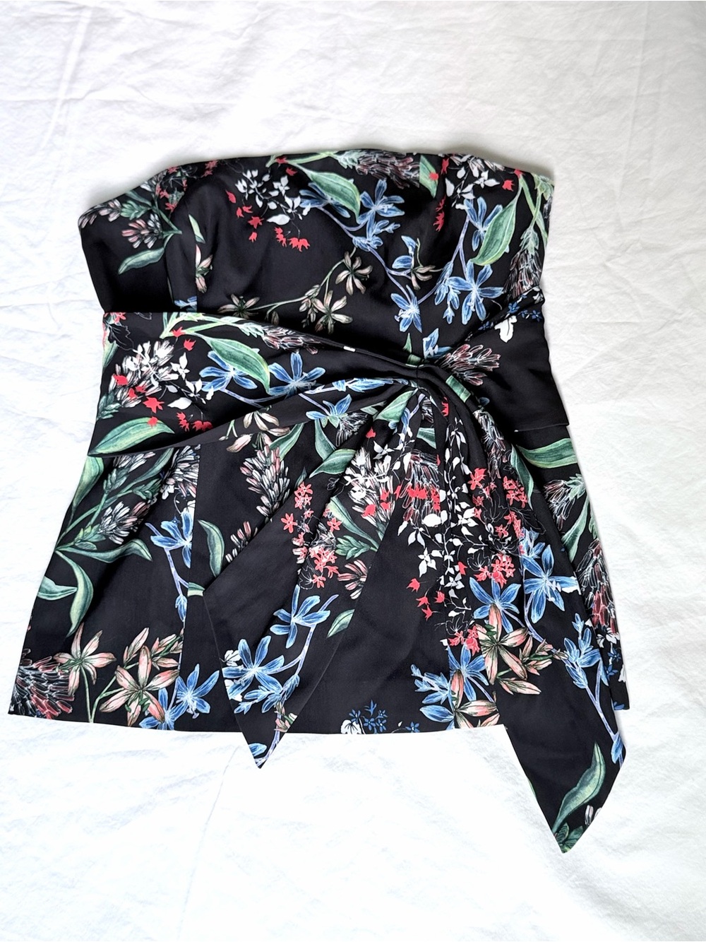Avalon Floral Strapless Top by STYLESTALKER